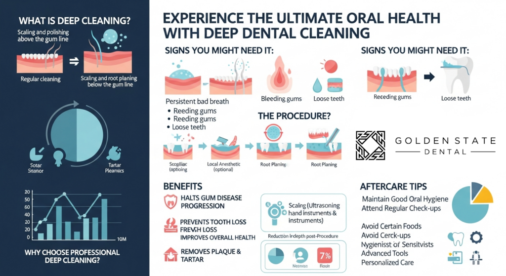 Deep Dental Cleaning infographic